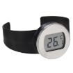 Digital LCD Wine Bottle Thermometer, Fits 65-80mm Bottles (Black + Silver) - 2