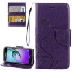 Galaxy A5 (2017) Butterflies Love Flowers Leather Case - Dark Purple - 1