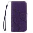 Galaxy A5 (2017) Butterflies Love Flowers Leather Case - Dark Purple - 2