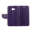 Galaxy A5 (2017) Butterflies Love Flowers Leather Case - Dark Purple - 5