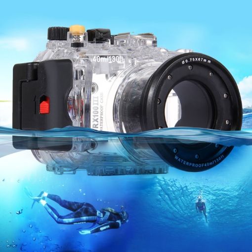 PULUZ 40m Underwater Camera Housing for Sony RX100 III - 1