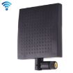 12dBi SMA Male 2.4GHz Panel WiFi Antenna - Black - 1
