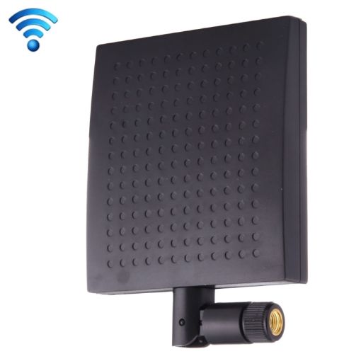 12dBi SMA Male 2.4GHz Panel WiFi Antenna - Black - 1