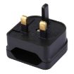 Portable EU to UK Plug Adapter Power Socket Converter with Fuse - 1