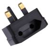 Portable EU to UK Plug Adapter Power Socket Converter with Fuse - 4