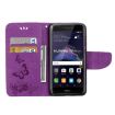 Huawei P8 Lite (2017) Butterflies Leather Case - Purple - 4