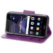 Huawei P8 Lite (2017) Butterflies Leather Case - Purple - 6