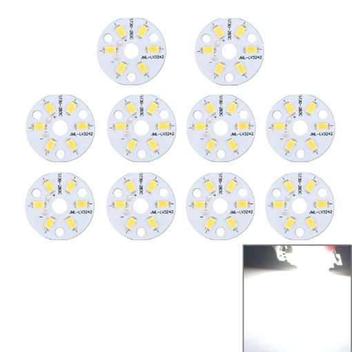 10 PCS 3W SMD 5730 Aluminum Base Light Panel, 6 LEDs 270 LM - 1
