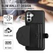Samsung Galaxy A05s Shockproof Leather Phone Case with Card Holder - Black - 4