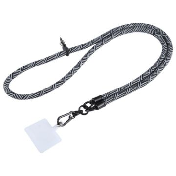 Picture of Universal Phone Twill Lanyard (Black Grey)