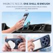Black Shockproof Phone Case for vivo X100 with Hidden Fold Holder - 4