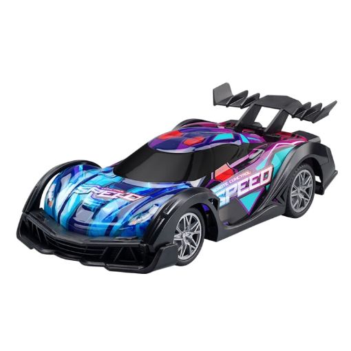 Q170 Colorful Lights Racing RC Car - Blue - 1