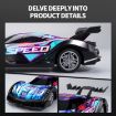 Q170 Colorful Lights Racing RC Car - Blue - 6