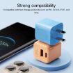 WK WP-U129 Color Sugar 20W USB+USB-C Fast Charger - White - 2
