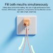 WK WP-U129 Color Sugar 20W USB+USB-C Fast Charger - White - 4