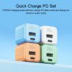 WK WP-U129 Color Sugar 20W USB+USB-C Fast Charger - White - 7