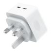 NORTHJO NOGAN3502 GaN PD PPS 35W Dual USB-C Wall Fast Charger - UK Plug - 1