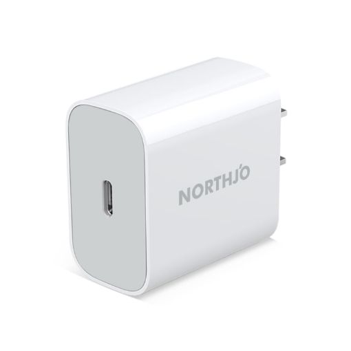 NORTHJO NOPD2000 PD 20W USB-C Wall Charger - US Plug (White) - 1