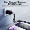 JOYROOM JR-TCN01 2.4A Dual Ports USB Charger, UK Plug - Black - 6