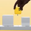 WK WP-U141 67W USB+Double USB-C/Type-C GaN Charger EU Plug Yellow - 5