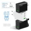 GaN PD65W Type-C x 2 + USB3.0 Laptop Adapter - US Plug (Black) - 4