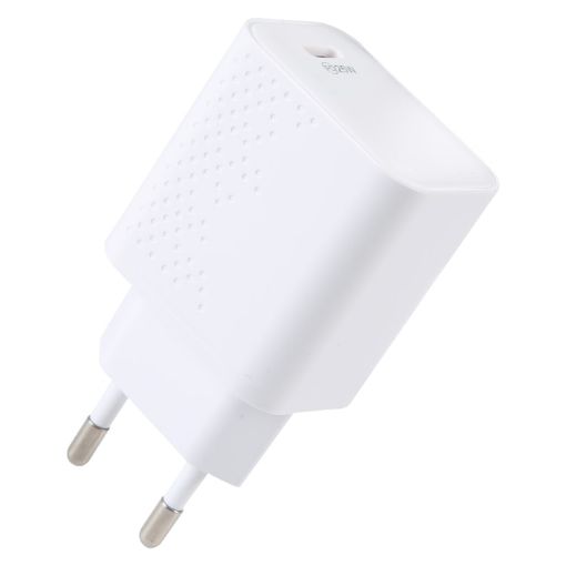 25W USB-C Travel Charger, EU Plug - White - 1