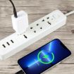 25W USB-C Travel Charger, EU Plug - White - 5