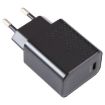 25W USB-C Travel Charger, EU Plug - Black - 4