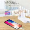 PD30W USB-C/Type-C + QC3.0 USB Dual Port Charger, US Plug - 4