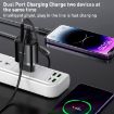 Yesido YC47 USB-C/Type-C + USB Travel Charger with 1m Cable - 6