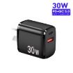 PD30W USB-C/Type-C + QC3.0 USB Charger with 1m Type-C to 8 Pin Data Cable - 2