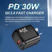 PD30W USB-C/Type-C + QC3.0 Dual Port Charger for iPhone 15/iPad - AU Plug - 6