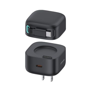 USAMS PD35W Dual Type-C Port GaN Fast Charger - US Plug (Black) - 1