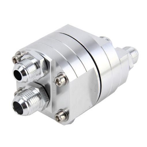 Universal Aluminum AN8 Oil Filter Sandwich Adapter Kit - 1