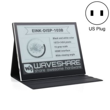 Picture of Waveshare 10.3 inch E-Paper Monitor External E-Paper Screen for MAC/Windows PC (US Plug)