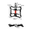 WEST BIKING YP0802080 Aluminum Alloy Bicycle Pedal - Red - 3