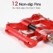 WEST BIKING YP0802080 Aluminum Alloy Bicycle Pedal - Red - 5