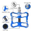 WEST BIKING YP0802080 Aluminum Alloy Bicycle Pedal - Red - 6