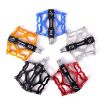 Mountain Bike Aluminum Alloy Non-Slip Bearing Pedal Blue - 5