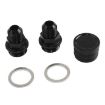 10AN Black Engine Rear Block Breather Fitting Adapter for Honda Oil Catch Can - 2