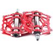Mountain Bike Aluminum Alloy Non-Slip Pedal (Red) - 1