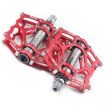 Mountain Bike Aluminum Alloy Non-Slip Pedal (Red) - 2