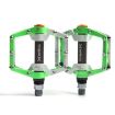 MPEDA Mountain Bike Bearing Pedal - White Green - 1