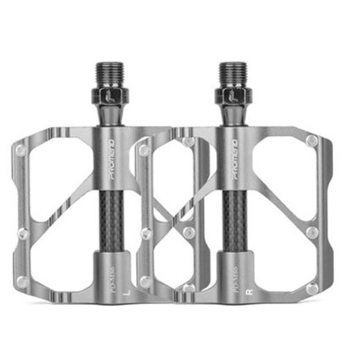 PROMEND Carbon Fiber Bearing Pedal - 1 Pair Silver - 1