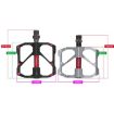 PROMEND Carbon Fiber Bearing Pedal - 1 Pair Silver - 3