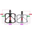 PROMEND Aluminum Bike Pedals - 1 Pair (Black) - 3