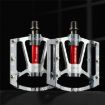 West Biking Mountain Bike Aluminum Pedal - Lightweight Silver - 1