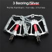 West Biking Mountain Bike Aluminum Pedal - Lightweight Silver - 2
