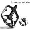 WEST BIKING Bicycle Aluminum Alloy Chromium Molybdenum Steel Axle Pedal Black - 4