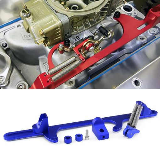 Aluminum Alloy Throttle Bracket - Blue - 1